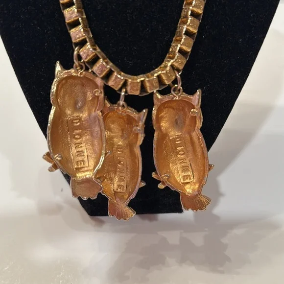 Vintage Dionne Owl Necklace - Picture 3 of 5